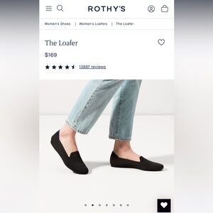 Rothy’s black loafer